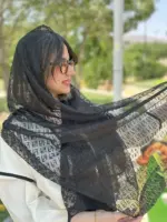 شال توری طرح فندی