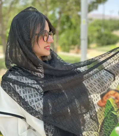 شال توری طرح فندی