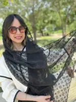 شال توری طرح LV