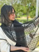 شال توری طرح LV
