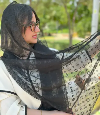 شال توری طرح LV