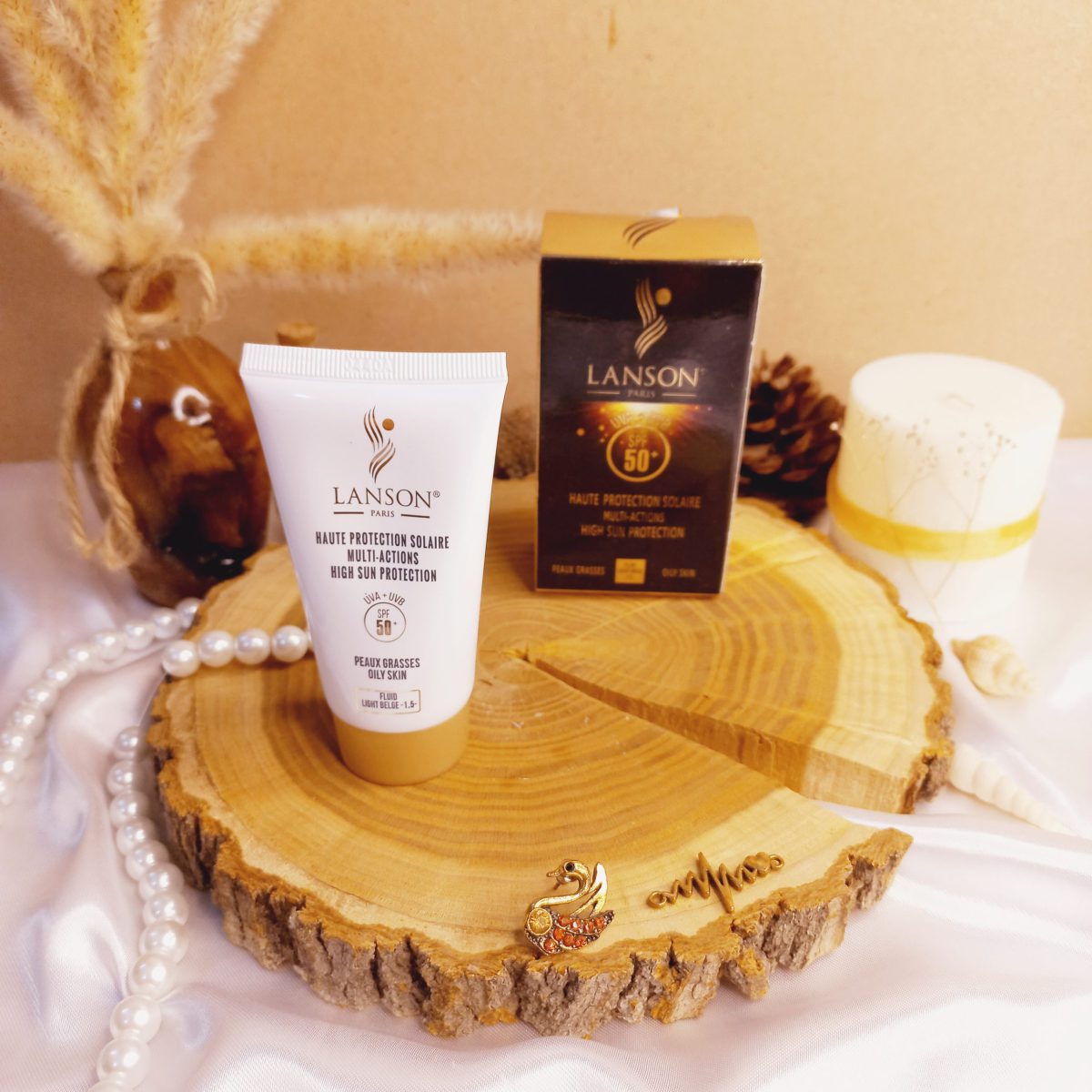 ضد آفتاب کرم پودری لانسون اصلی LANSON SPF 50 - Image 1