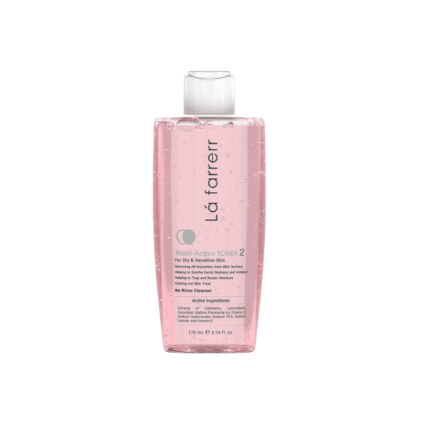 تونر پاک کننده صورت لافارر مدل Dry & Sensitive Skin کد 2 حجم 170 میلی لیتر