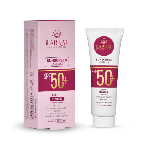کرم ضدآفتاب ضدلک رنگی ایلابرت (بژ طبیعی) +SPF50