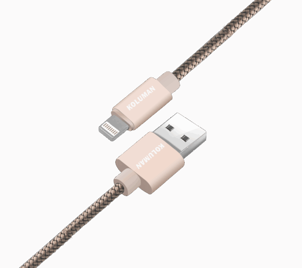 کابل تبدیل USB به USB - C کلومن مدل KD - 19 مجموعه 4 عددی مشکی